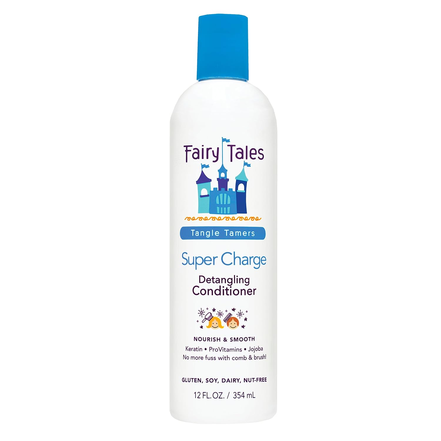 Fairy Tales Tangle Tamer Detangling Conditioner For Kids - Ultra Moisturizing And Anti Frizz Protection - Paraben Free, Sulfate Free - 12 Oz