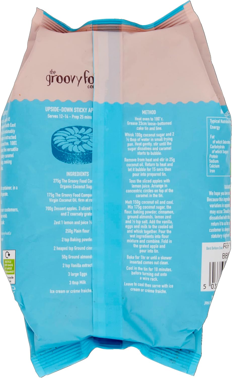 The Grrovy Food Company Organic Coconut Sugar, 500G, 1 Pack
