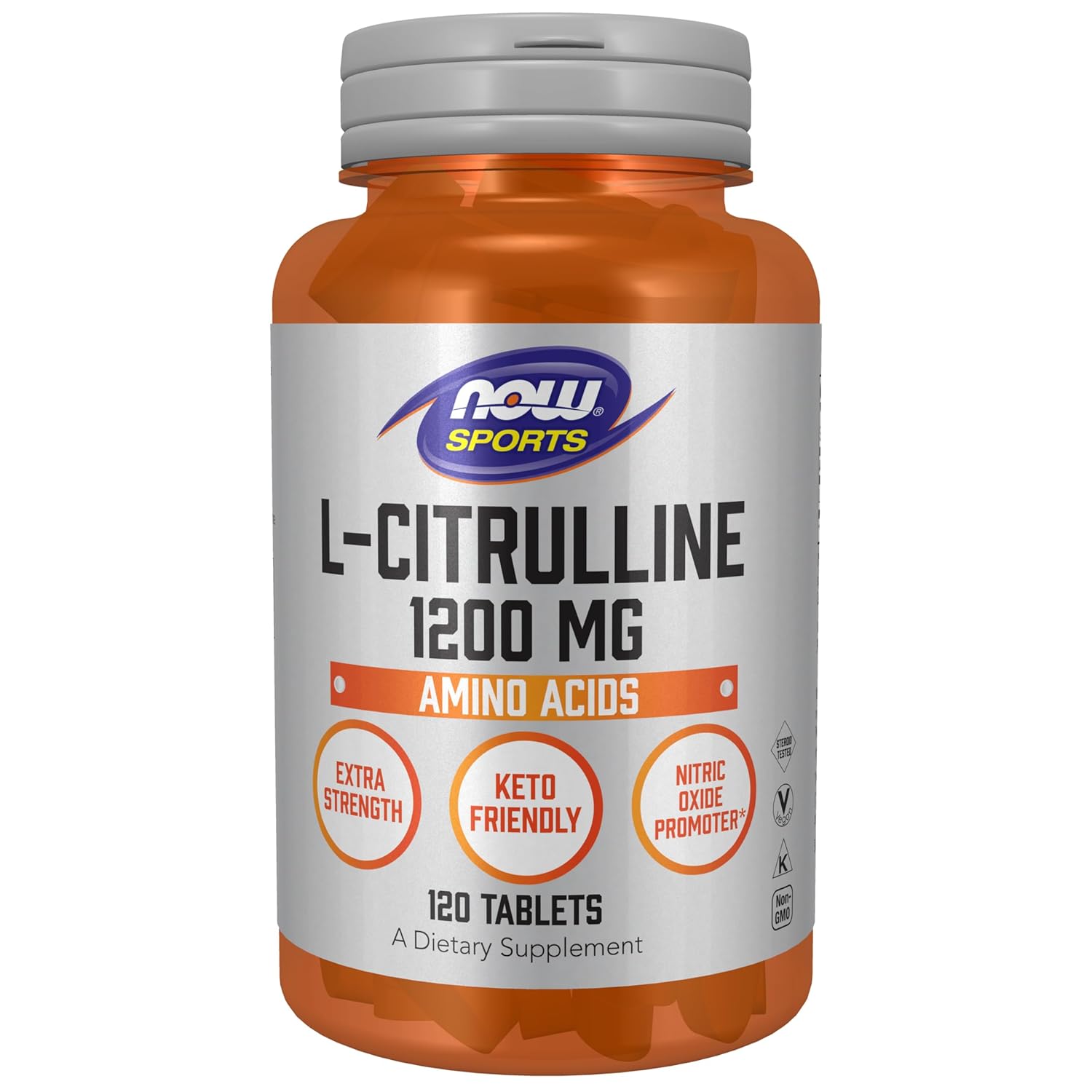 Now Foods Sports Nutrition, L-Citrulline, Extra Strength 1,200 Mg, Amino Acid, 120 Tablets