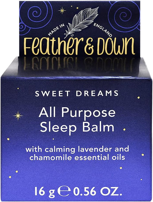 Feather & Down Sweet Dream All-Purpose Sleep Balm (16G) - With Calming Lavender And Chamomile Essential Oils To Encourage A Restful Night'S Sleep. Vegan Friendly & Cruelty Free. (Pack Of 2)