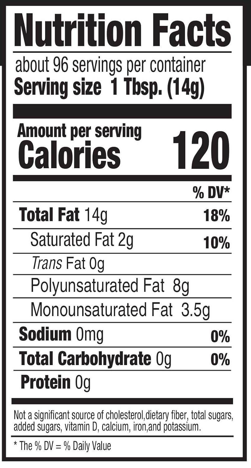 Amazon Brand - Happy Belly Soybean Vegetable Oil, 48 Fl Oz (Pack Of 1)