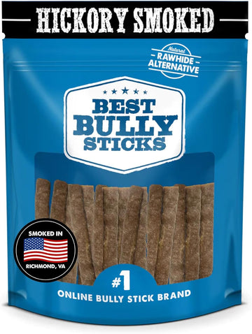 Premium Hickory Smoked Chicken Dog Treats - 16 Pack, 6 Inch Chicken Quick Sticks - No Additives, 100% Natural Dog Treats - Collagen, Dental Health - For Small Dogs, Medium Dogs, Large Dogs, Puppies
