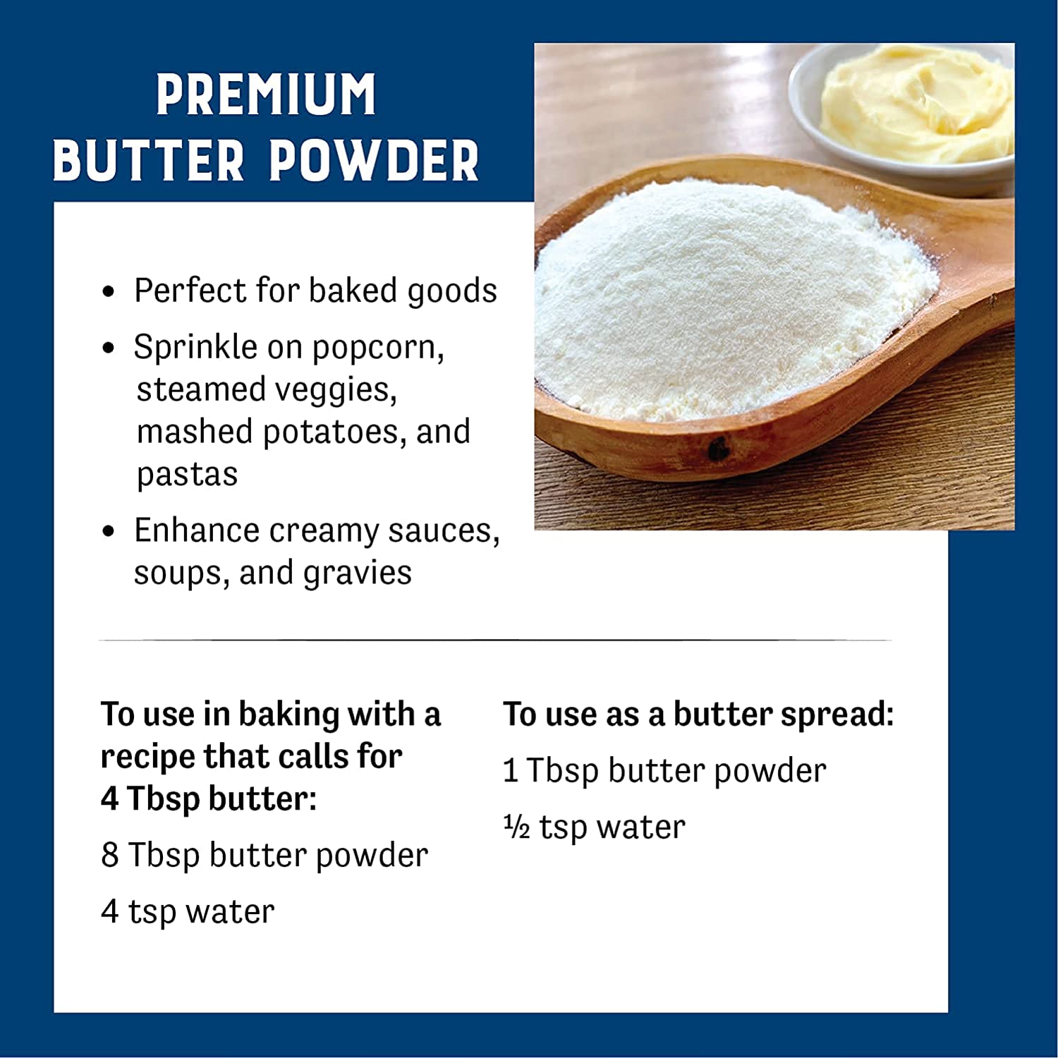 Judee’s Butter Powder 11.25 oz - 100% Non-GMO and Keto-Friendly - rBST Hormone-Free - Gluten-Free and Nut-Free - Made from 100% Real Butter - Baking Ready Ingredient - Made in USA : Grocery & Gourmet Food