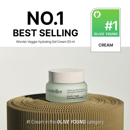 Hersteller Wonder Veggie Hydrating Gel Cream 50Ml, 1.7 Fl Oz Superfood Kale Leaf Extract Deep Hydrating Moisturizing Vegan Facial Skin Korean Skincare