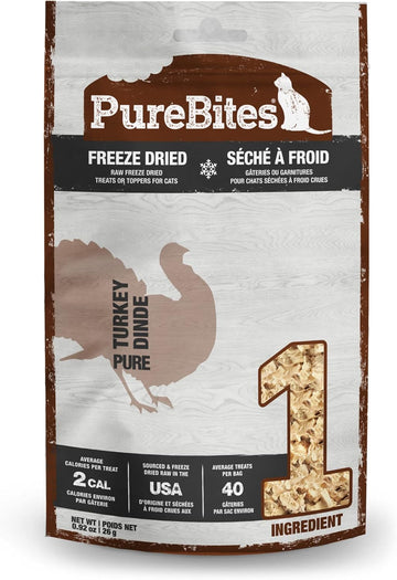 Purebites Turkey For Cats, 0.92Oz / 26G - Value Size