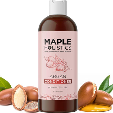 Nourishing Argan Oil Conditioner - Sulfate Free For Damaged Hair, Enhanced Shine, Volume And Frizz Control