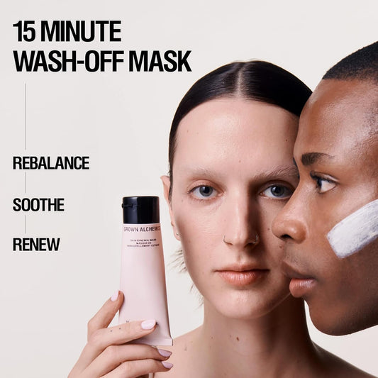 Grown Alchemist Skin Renewal Mask - Creamy, Wash-Off Clay Mask – Gently Exfoliates And Boosts Hydration For Radiant Skin – Fruit Acids And Echinacea – 75Ml