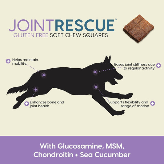 Ark Naturals Sea Mobility Joint Rescue Dog Treats, Venison Flavor, Joint Supplement With Glucosamine & Chondroitin, 1 Pack