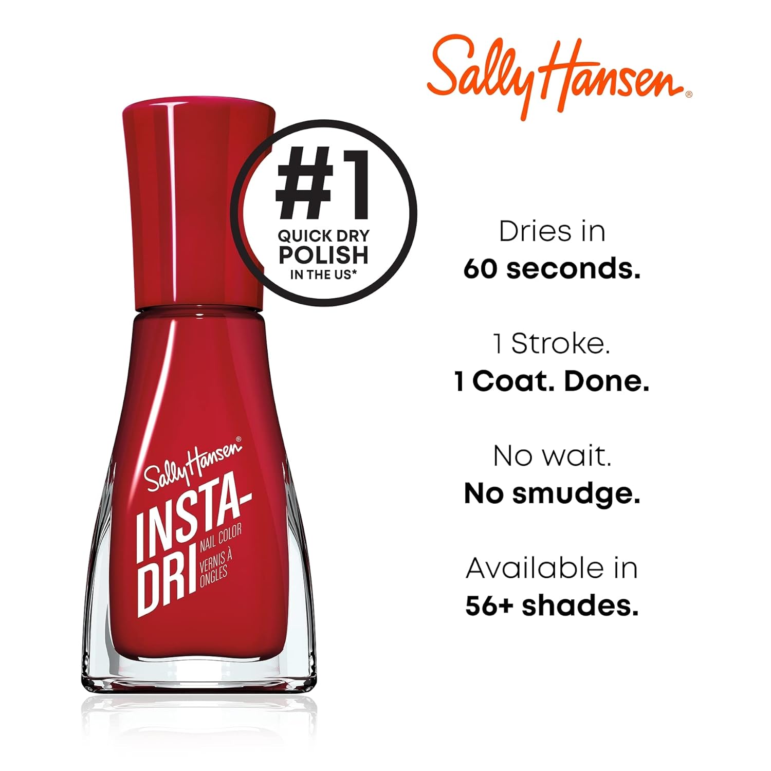 Sally Hansen - Insta-Dri Fast-Dry Nail Color, Shooting Star, 0.31 Fl Oz (Pack of 1) : Beauty & Personal Care