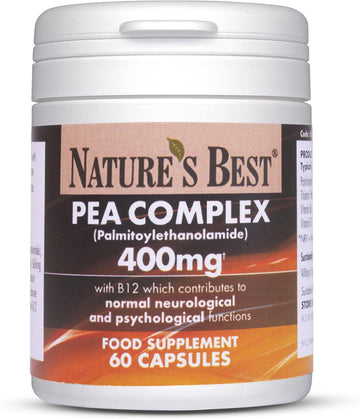 Pea Complex (Palmitoylethanolamide) 400Mg High Strength, Cbd Alternative, Nervous System & Neurological Support, 60 Capsules, 1 Month’S Supply - Uk Made