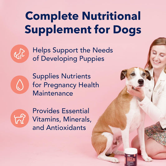 Vets Preferred Puppy Milk Replacement Formula - Dog Milk Replacer Powder Supplement For Pregnant, Lactating, Aging Dogs - Enriched With Colostrum - Nutritious Nursing Formula For Puppies - 12 Oz