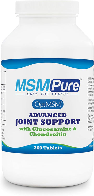 Kala Health Msmpure Advanced Joint Support Tablets – Glucosamine, Chondroitin, Optimsm, Ester-C & Manganese For Joint Health, Flexibility & Mobility – Vegetarian-Sourced Glucosamine, 360 Count