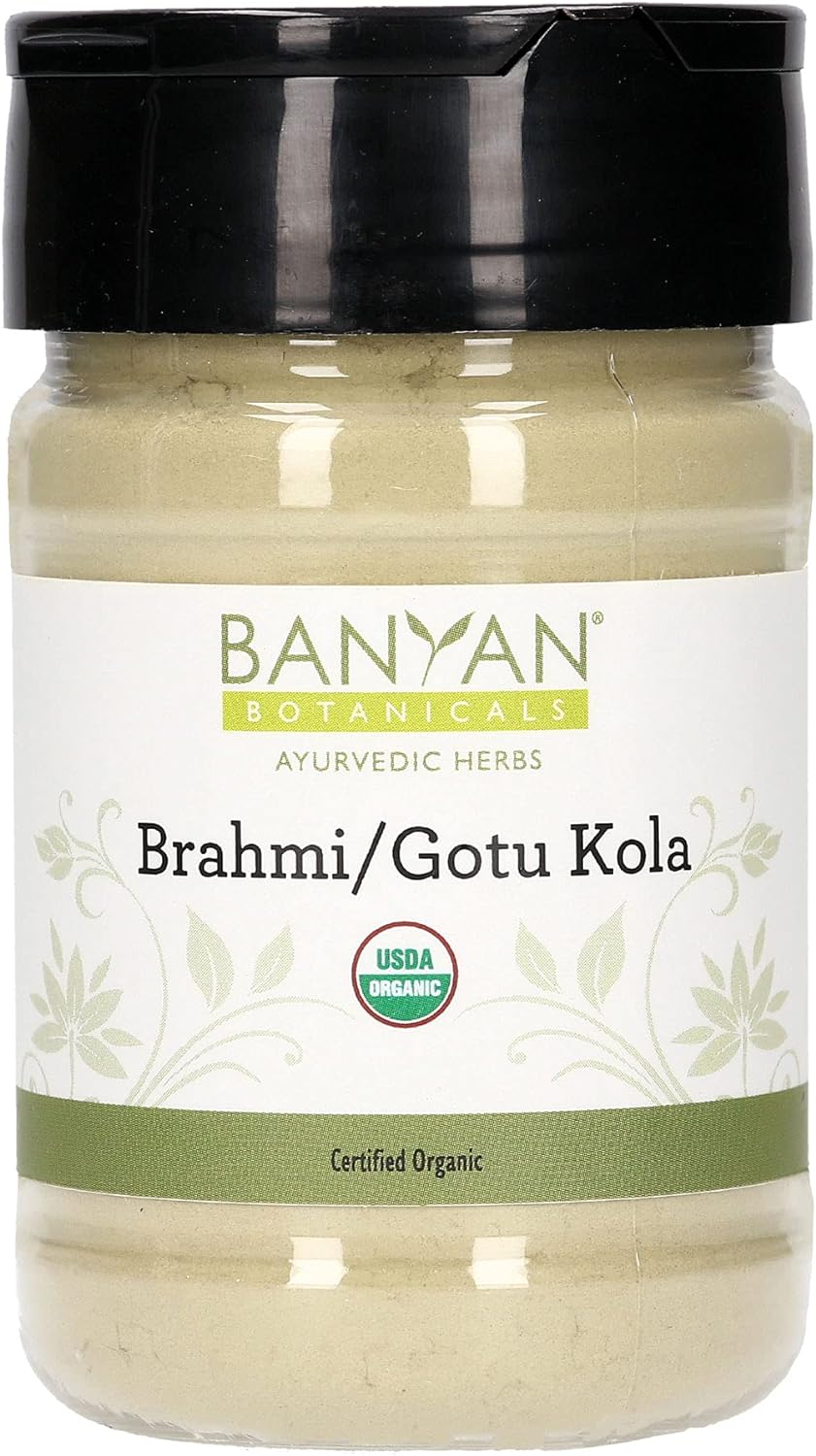 Banyan Botanicals Brahmi/Gotu Kola Powder â€“ Organic Centella Asiatica Â­Â­â€“Supports Focus, Concentration, Alertness, and a Balanced Sense of Calm* â€“ Spice Jar â€“ Non-GMO Sustainably Sourced Vegan