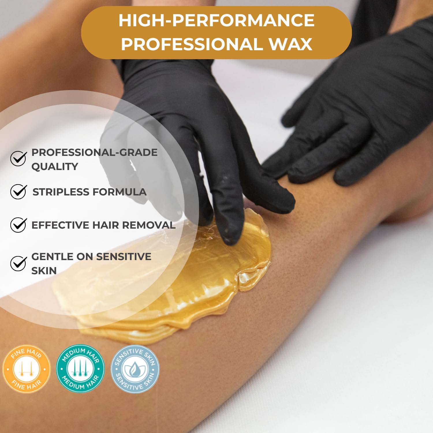 Naturaverdepro Gold Flex Hard Wax, Body And Facial Hair Removal, Brazilian Bikini Wax For Women With Soothing Coconut Oil - 14 Oz : Beauty & Personal Care