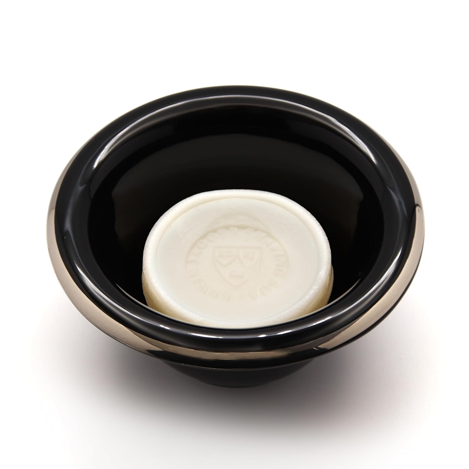 Edwin Jagger Rn116 Porcelain Shaving Bowl For Men For Shaving Soap Or Shaving Cream (Black) : Shaving Soap Bowls : Beauty & Personal Care