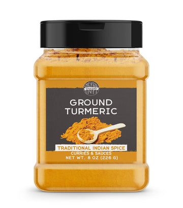 Birch & Meadow Ground Turmeric, 8 Oz, Traditional Indian Flavor, Aromatic