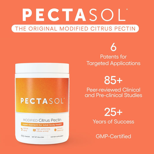 Econugenics Pectasol Modified Citrus Pectin – 15 5G Lime Stick Packs – Total-Body Health Supplement To Support Heart,Immune System, Inflammation Response & Aging + Maintain Healthy Galectin-3 Levels