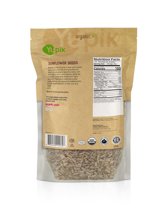 Yupik Organic Raw Shelled Sunflower Seeds, 2.2 Lb (Pack Of 1)