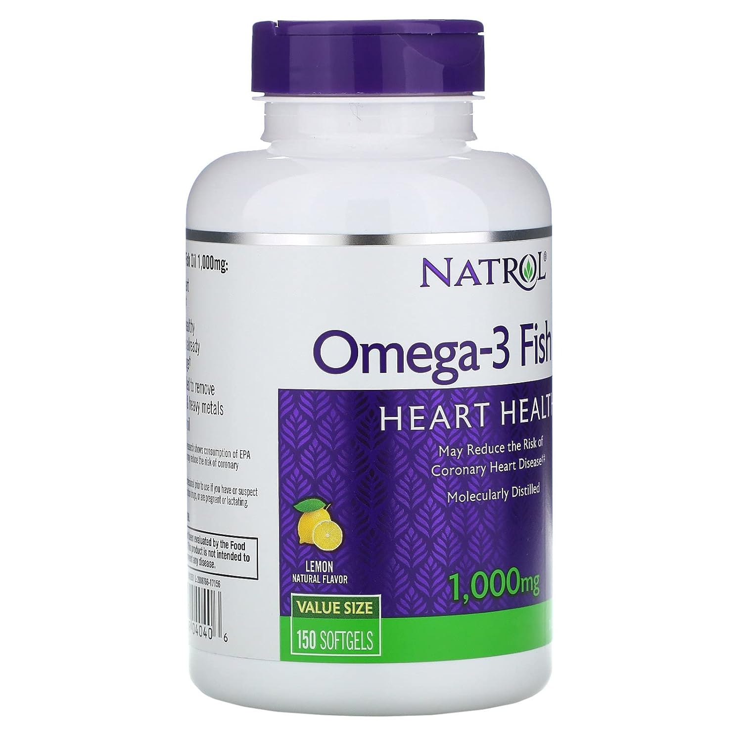 Natrol Omega-3 Fish Oil 1000mg, 150 Softgels (Pack of 2)2