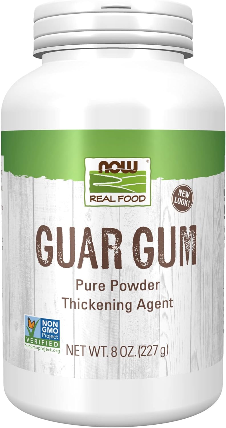 Now Foods, Guar Gum Powder, 100% Pure Powder, Natural Thickener, Gluten-Free, 8-