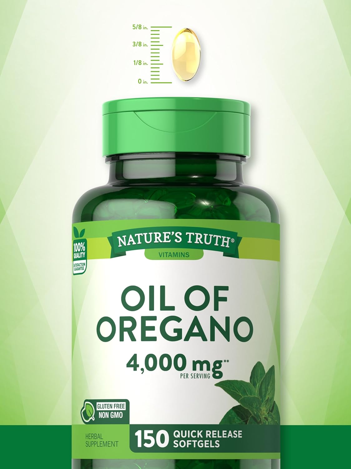 Nature's Truth Oil of Oregano Softgels | 4000 mg | 150 Count | Non-GMO & Gluten Free Herbal Supplement : Health & Household