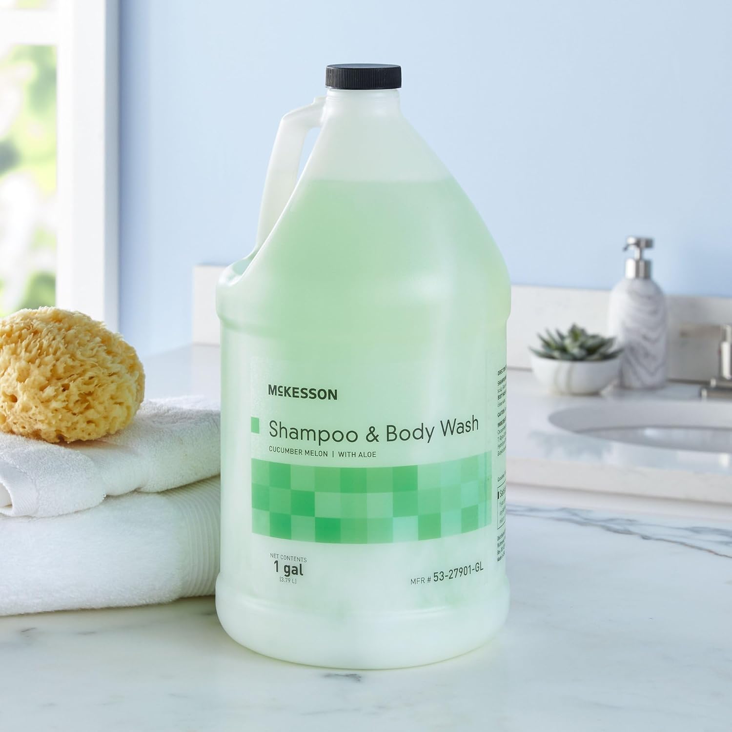 Mckesson Body Wash And Shampoo With Aloe, 1 Gallon, Apricot : Beauty & Personal Care