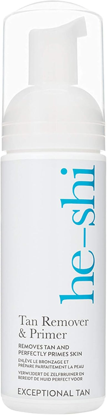 He-Shi Self Tan Remover & Primer - Gentle Self Tan Eraser Foam - 5 Minute Fake Tan Remover - Fake Tan Primer With Hydrating Aloe Vera - Vegan & Cruelty Free Skincare (150Ml)