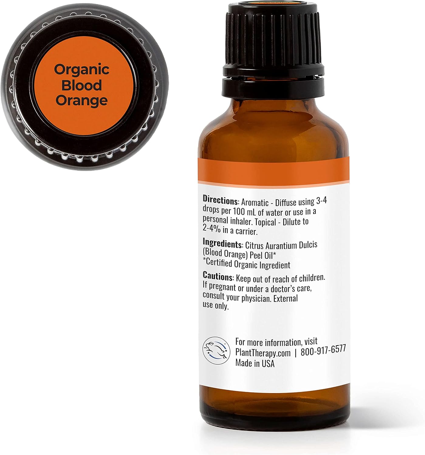 Plant Therapy Blood Orange USDA Organic Essential Oil 30 mL (1 oz) 100% Pure, Undiluted, Therapeutic Grade : Beauty & Personal Care