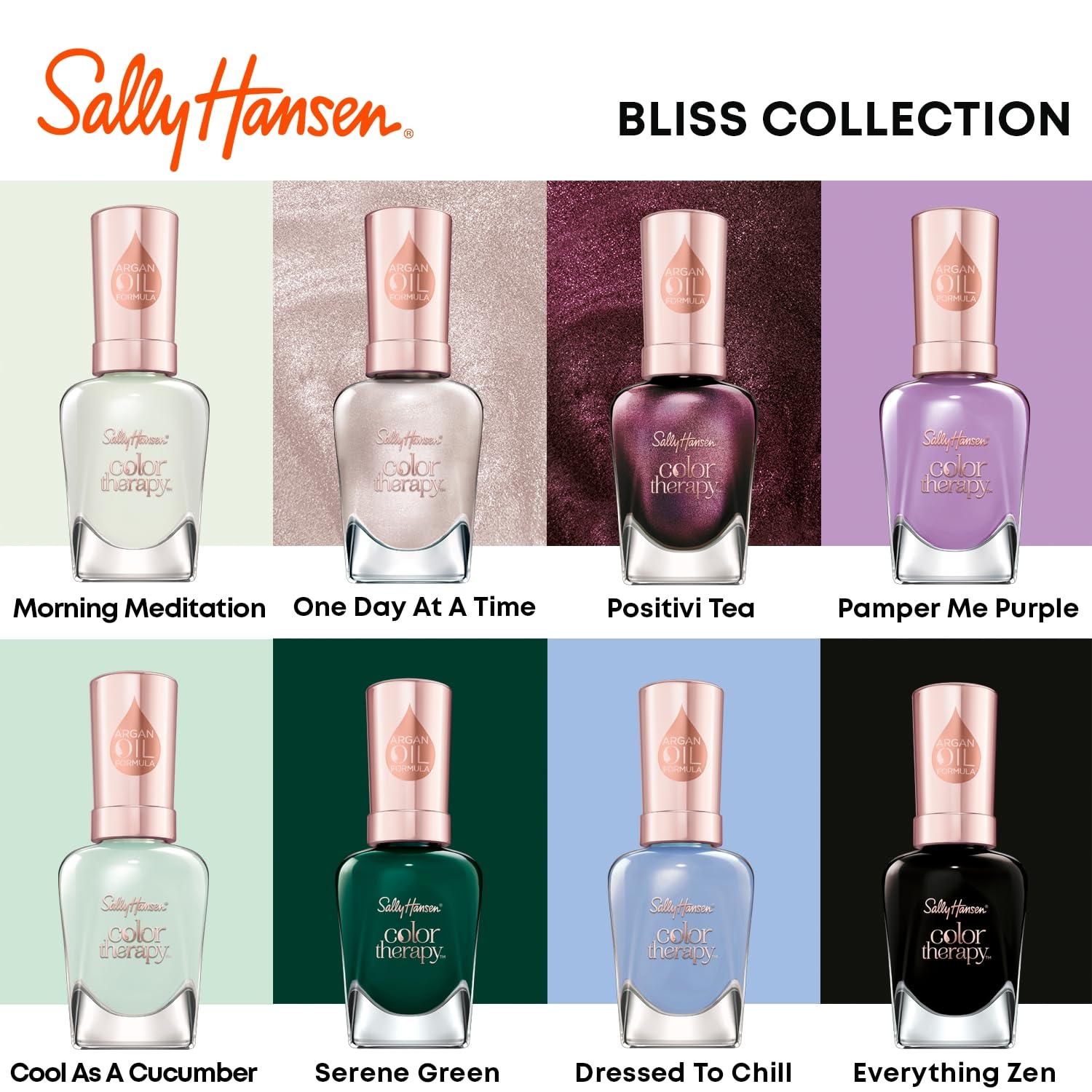 Sally Hansen Color Therapy® - Nail Polish - Bliss Collection, Everything Zen - 0.5 fl oz : Beauty & Personal Care