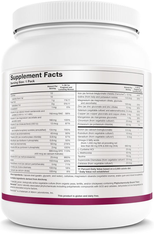 Biotics Research Pre Natal Packs™ Pre Natal Nutrition Support, Post Natal Formula, Includes Omega3S, Iodine And Folate, Nutritional Needs For Pregnant, Lactating And Women Wishing To Conceive, 60 Pack