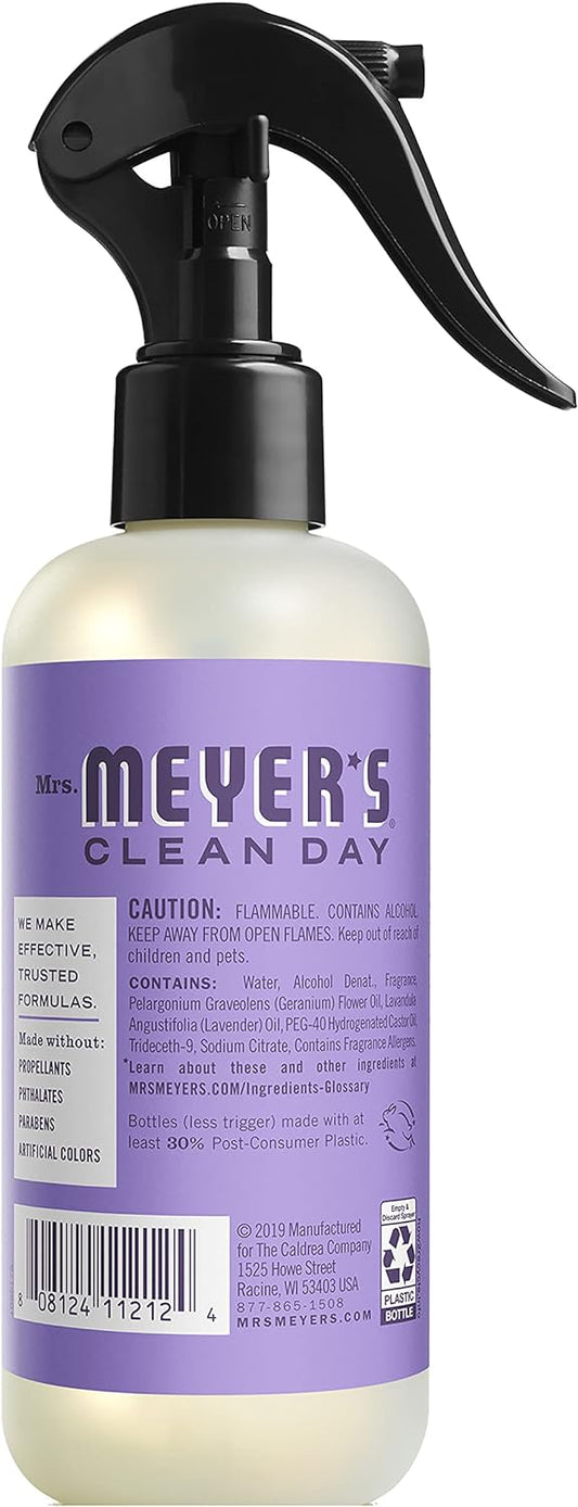 Mrs. Meyer’s Clean Day Room Freshener Spray, Lilac Scent, Limited Edition Scent Made with Essential Oils, Non-Aerosol, 8 fl oz Spray Bottle (Pack of 1)