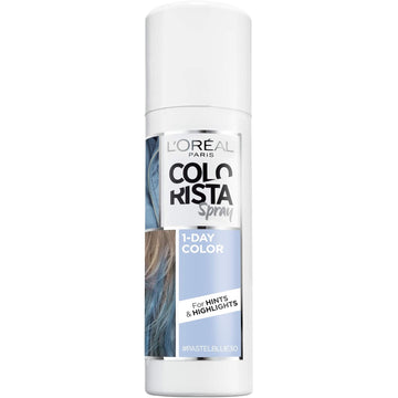 L'Oreal Paris Colorista 1-Day Washable Temporary Hair Color Spray, Pastel Blue, 2 Ounces