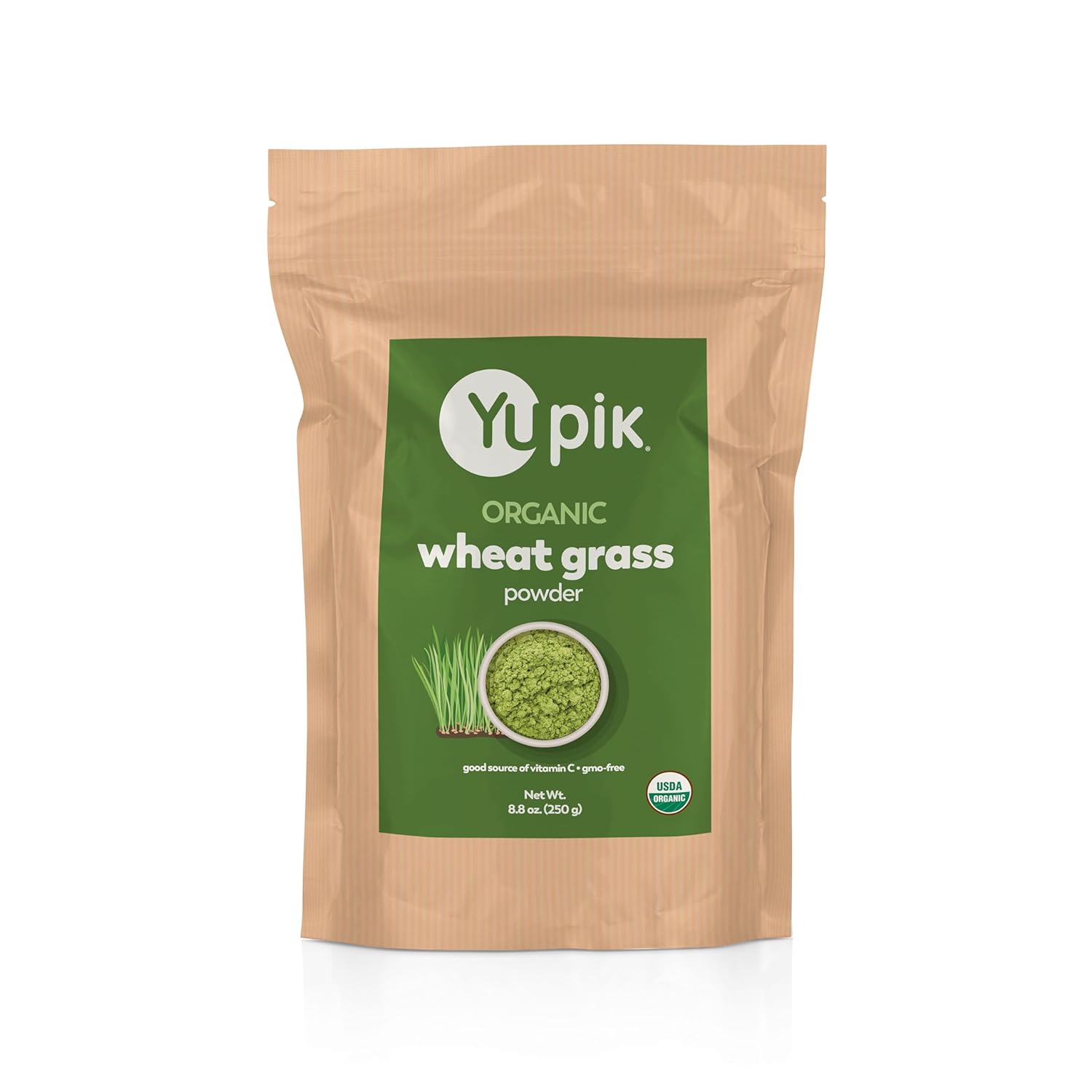 Yupik Organic Wheat Grass Powder, 8.8 oz, Vegan, GMO-Free, Vegetarian, Gluten-Free