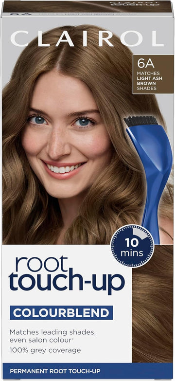 Clairol Root Touch-Up Permanent Hair Dye, 6A Light Ash Brown