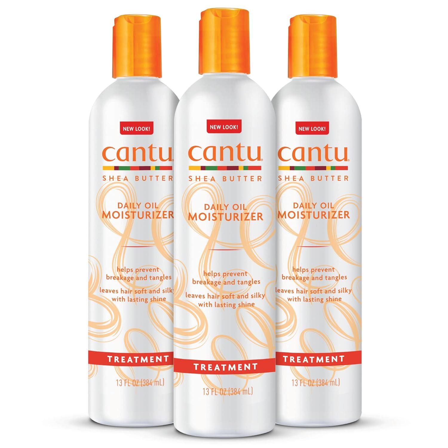 Cantu Daily Oil Moisturizer With Shea Butter, 13 Fl Oz (Pack Of 3) (Packaging May Vary)