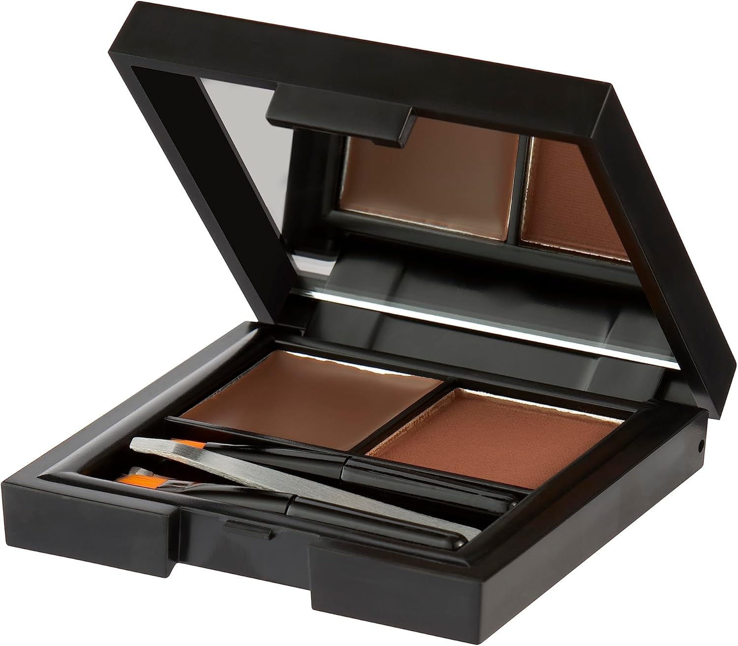 Sleek Makeup Brow Kit, Brow Wax And Powder Kit With Tweezers And 2 Brushes, Define And Sculpt Brow With A Travel Size Kit, Medium