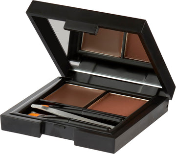 Sleek Makeup Brow Kit, Brow Wax And Powder Kit With Tweezers And 2 Brushes, Define And Sculpt Brow With A Travel Size Kit, Medium