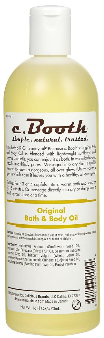 C. Booth Original Bath And Body Oil, 16 Fluid Ounce : Beauty & Personal Care
