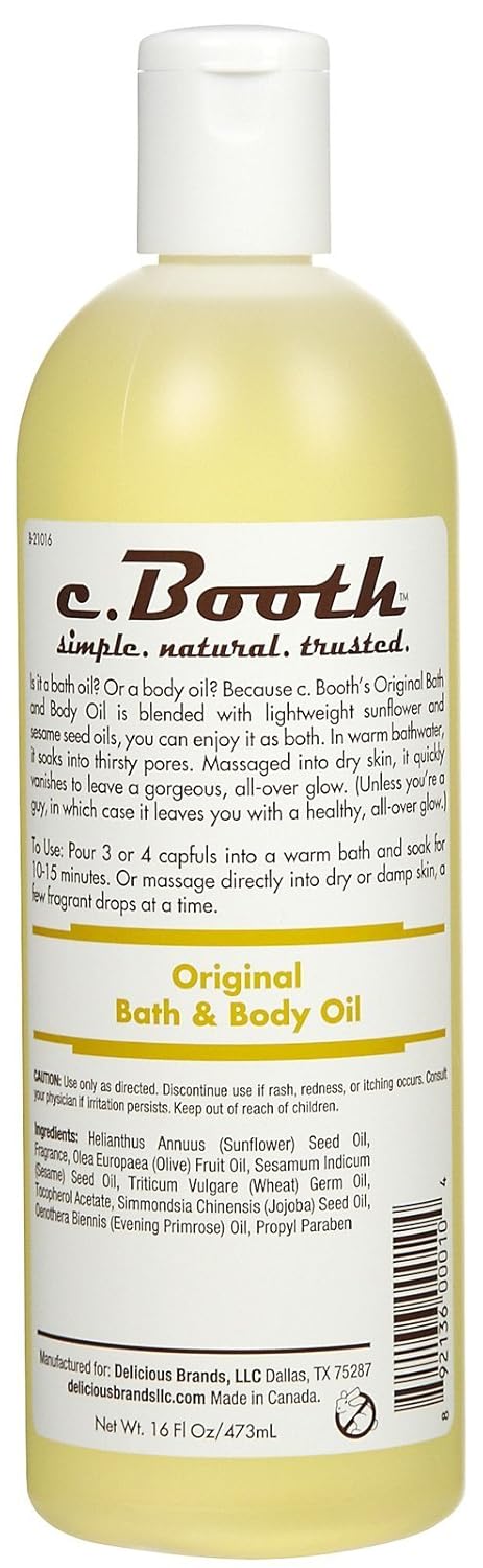C. Booth Original Bath And Body Oil, 16 Fluid Ounce : Beauty & Personal Care