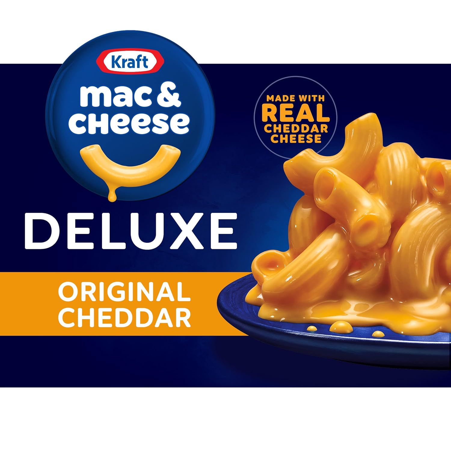 Kraft Deluxe Original Cheddar Macaroni & Cheese Dinner (14 oz Box)