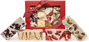 Walnut Tree – Honeyed Nougat Gift Box With Four Individually Wrapped Bars – Hand-Packed – Great Taste Award Winner – Suitable For Vegetarian And Gluten Free Diets – Luxury Gift Selection – 200G