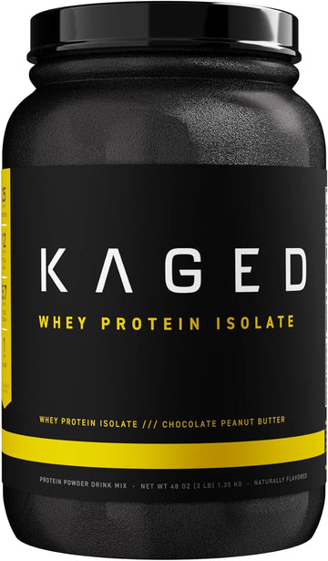 Kaged Whey Protein Isolate Powder | PB Chocolate | 100% Pure Low Lacto