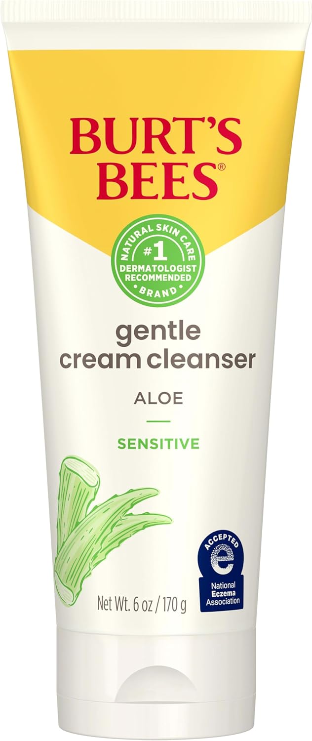 Burt'S Bees 99% Natural Sensitive Facial Cleanser With Cotton Extract, 170G, Packaging May Vary
