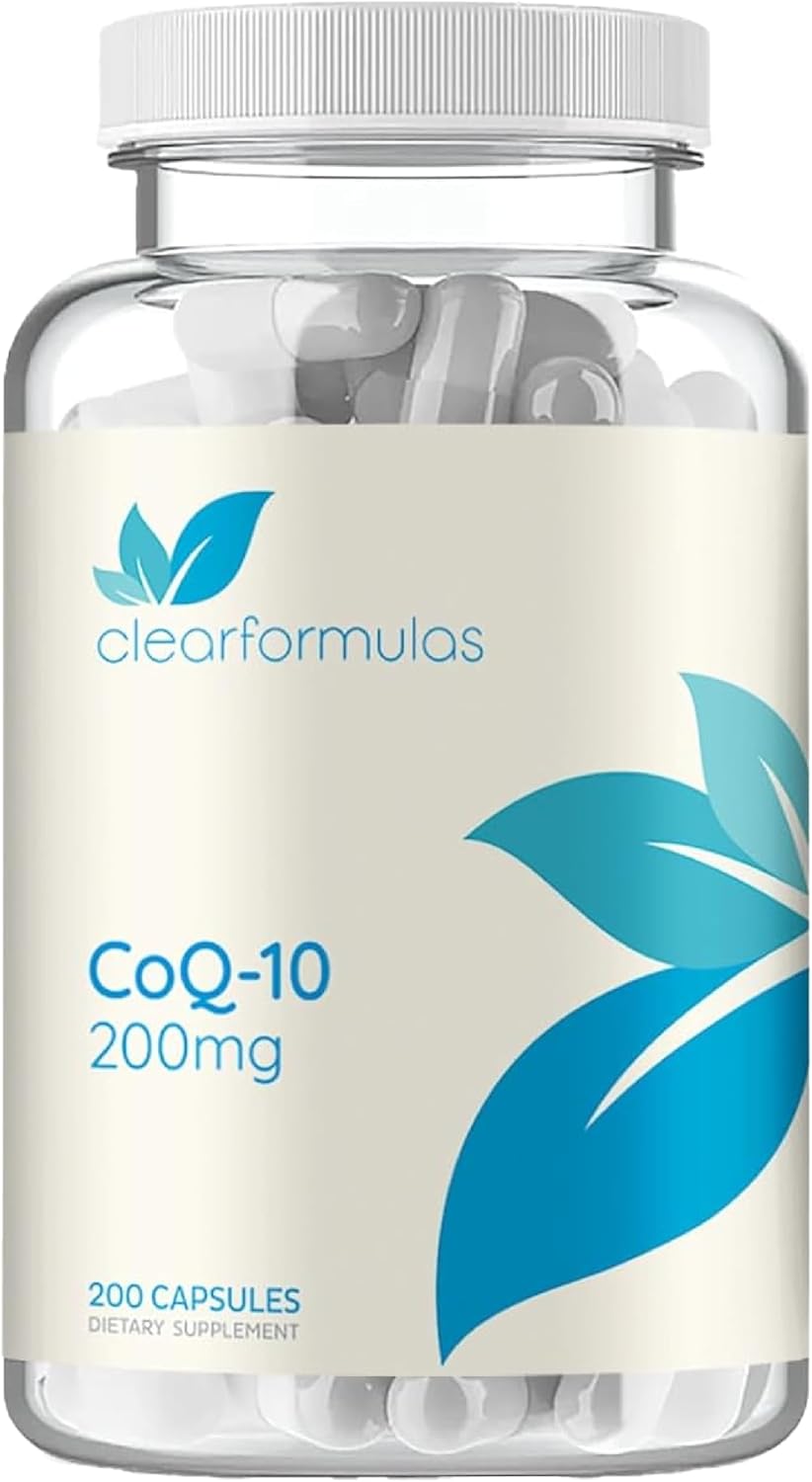 Pure Coq10 200Mg 200 Capsules - Quick Absorption Non-Gmo