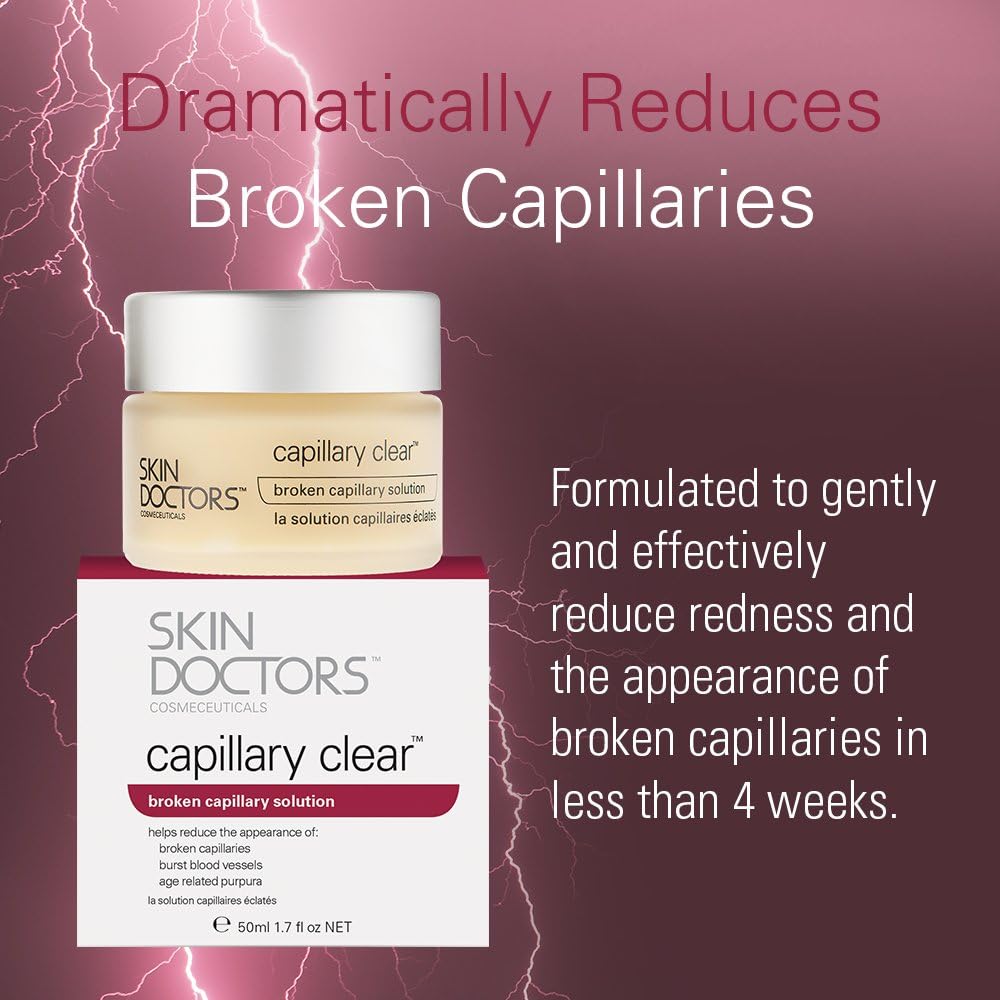 Skin Doctors, Capillary Clear Helps improve the appearance of broken capillaries Reduces the appearance of burst blood vessels help to reduce facial redness and promote an even complexion 50ml : Amazon.co.uk: Beauty