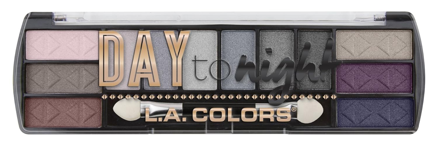 L.A. Colors Day To Night 12 Color Eyeshadow, Sunset Ces425