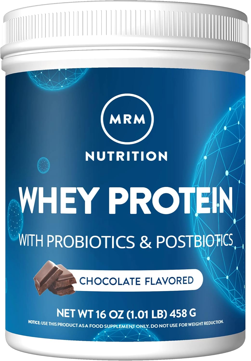 Mrm Nutrition Whey Protein | Chocolate Flavored |18G Protein | With 2 Billion Probiotics + Digestive Enzymes + Bcaas | High Absorption + Digestion | Hormone + Antibiotic Free | 17 Servings