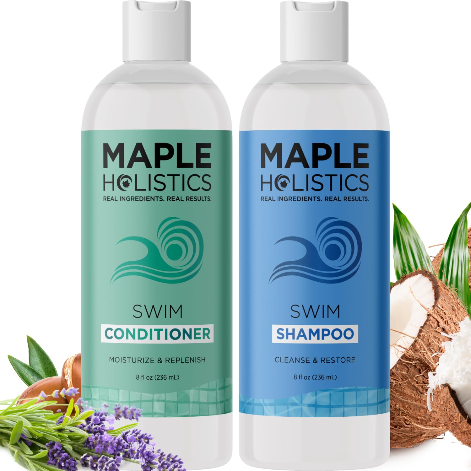 Sulfate Free Shampoo And Conditioner Set - Tea Tree Sage And Rosemary Shampoo And Conditioner For Dry Flaky Scalp Care - Deep Cleansing Color Safe Shampoo And Conditioner For Damaged Dry Hair Care