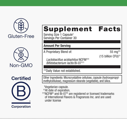 Metagenics Ultraflora Balance Probiotic - Daily Gut Health Supplement* - Offers Digestive & Immune System Support* - Vegetarian, Non-Gmo & Gluten-Free - 30 Capsules