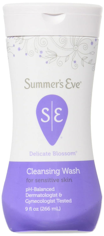 SUMMER'S EVE Feminine Wash for Sensitive Skin-Delicate Blossom-9 oz, 2 pk